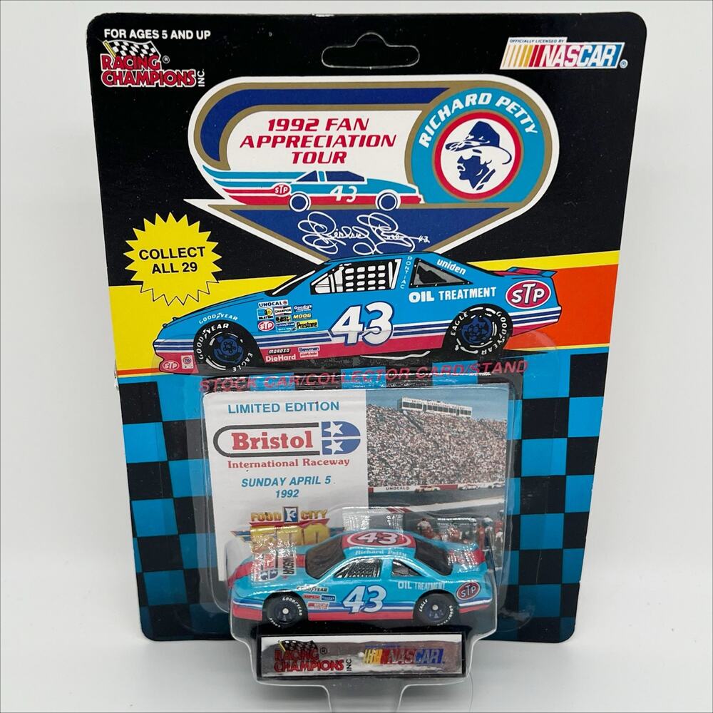 Richard Petty 43 Diecast Car 1992 Fan Appreciation Tour Bristol Food City 500